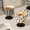 Nordic Candle Aromatherapy Cup Niche Goblet Dessert Ice Cream Cup High Value Coffee Cup Mug Ceramic Water Cup