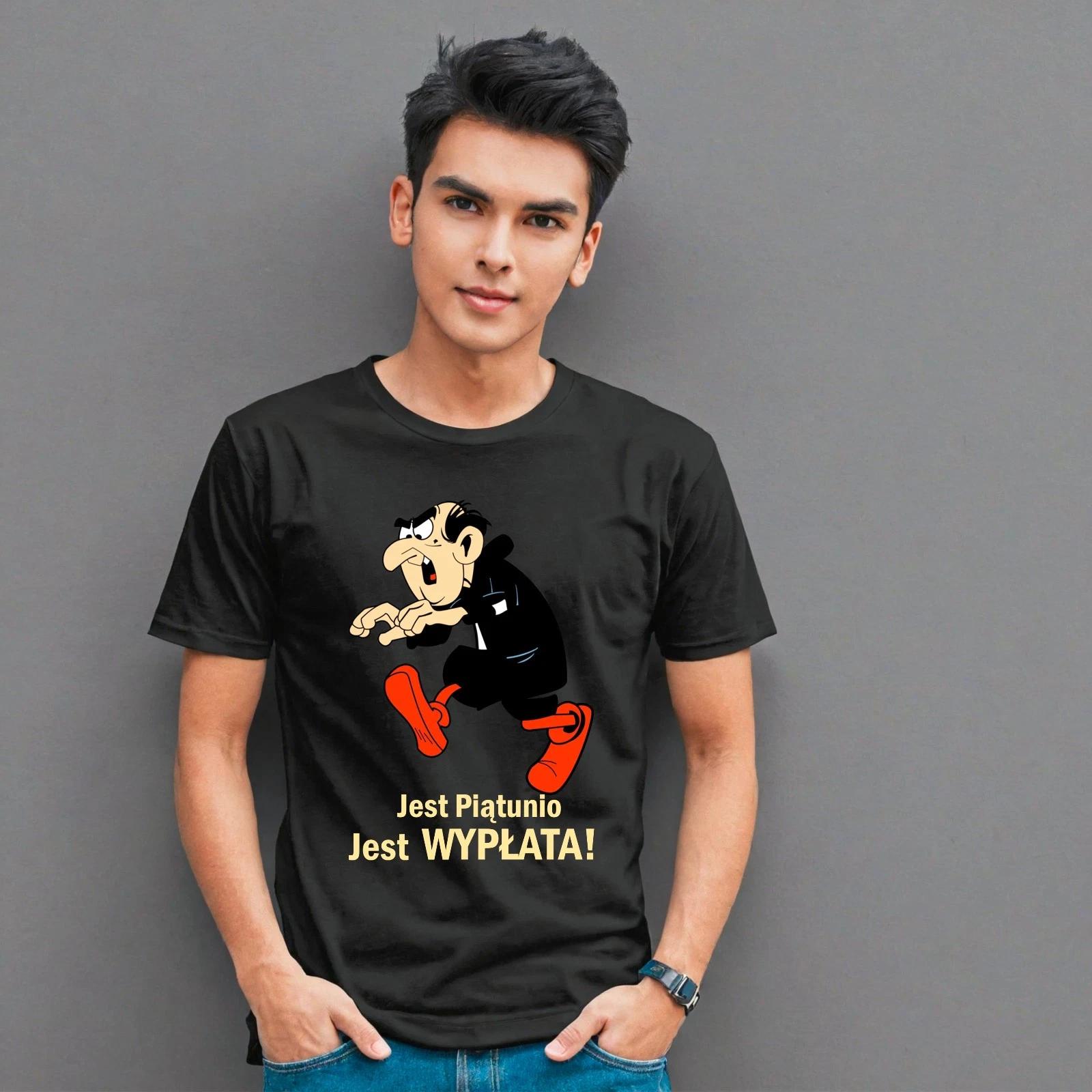 Gargamel Jest Piatunio Jest Wyplata Polska Koszulka Zebawny Tee T-Shirt S