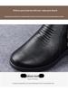 Women's Winter Soft Sole Cotton Boots for Middle-Aged and Elderly - Velvet-Lined, Flat Bottom, Leather Short Boots