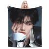 Zhang Hao Blanket Zerobaseone Warm Soft Graphic Plush Throw Blanket For Children Outdoor Flannel Bedspread Bed Cover