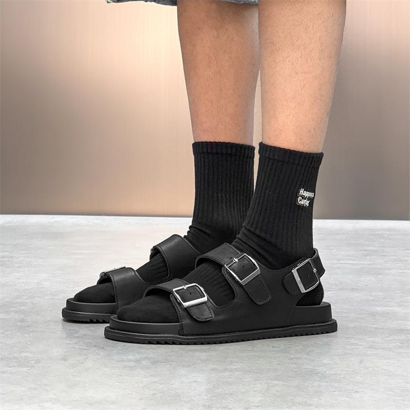 Fashion Simple Casual Shoes Hot Sale New Arrival Men's Fisherman Sandals Quick-Dry Outdoor Beach Shoes Street Style Male Summer Flats
