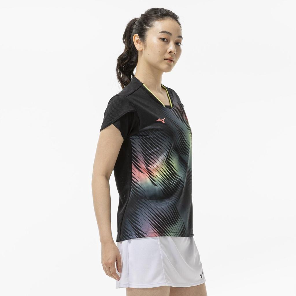 Tennis wear Dry Aeroflow Game Shirt w Easy to move highly XS - in, breathable, 62MAD710, Women's, Black,