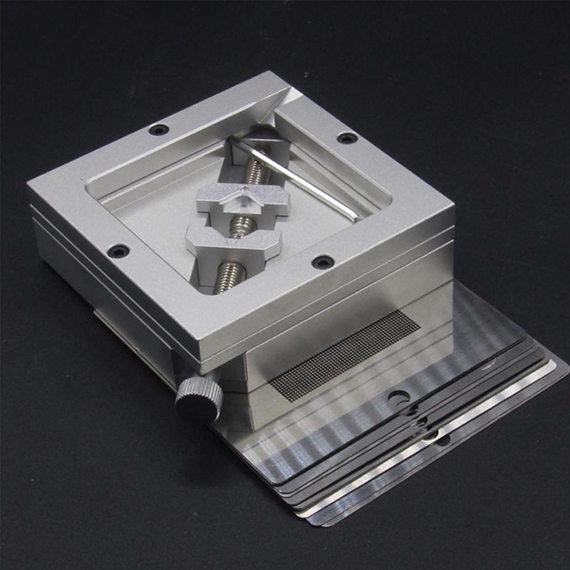 BGA Reballing Šablony Rework Stanice pro Pájení Čipů PCB Rework Oprava 90x90 Příslušenství Rework Stroje Nerezové