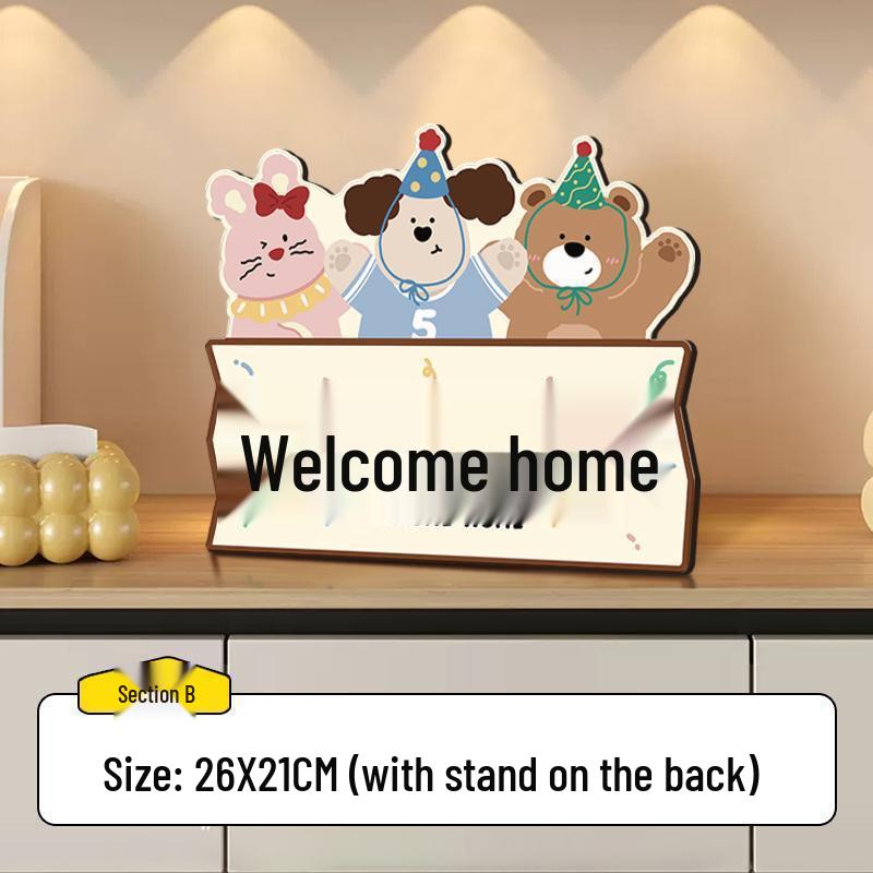 Charming Cartoon Decorative Entryway Ornaments for Home Welcome Decor