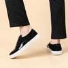 New Leisure Men Pu Leather Flats Slip on Outdoor Casual Shoes Low Top Lazy Shoes Non Slip Walking Loafers Moccasins for Male