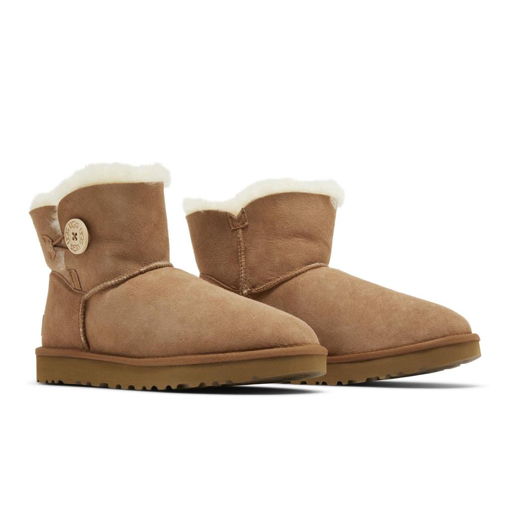 UGG Womens Mini Bailey Button 2 Boot 'Chestnut' (women's sizes) Chestnut Snow Boots 1016422 CHE