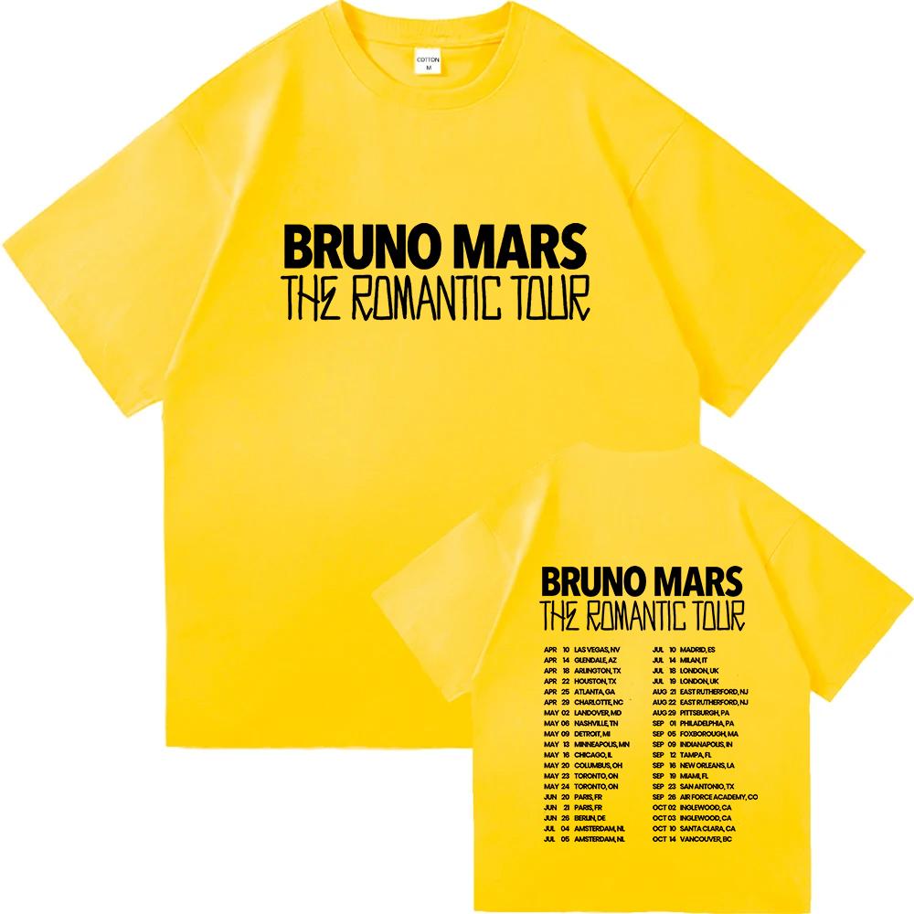 Bruno Mars The Romantic 2026 Tour Tee Bruno Mars T-shirt Unisex Youth and Adult T-shirt Concert Outfits Cotton Comfort Chic Tops