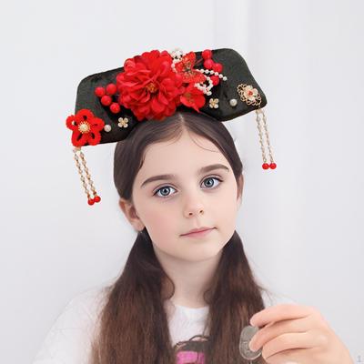 Chinesische Kopfbedeckungen Antike Haarspange Kaiserin Kopfschmuck Headwrap Antikes Stirnband Blume Hanfu
