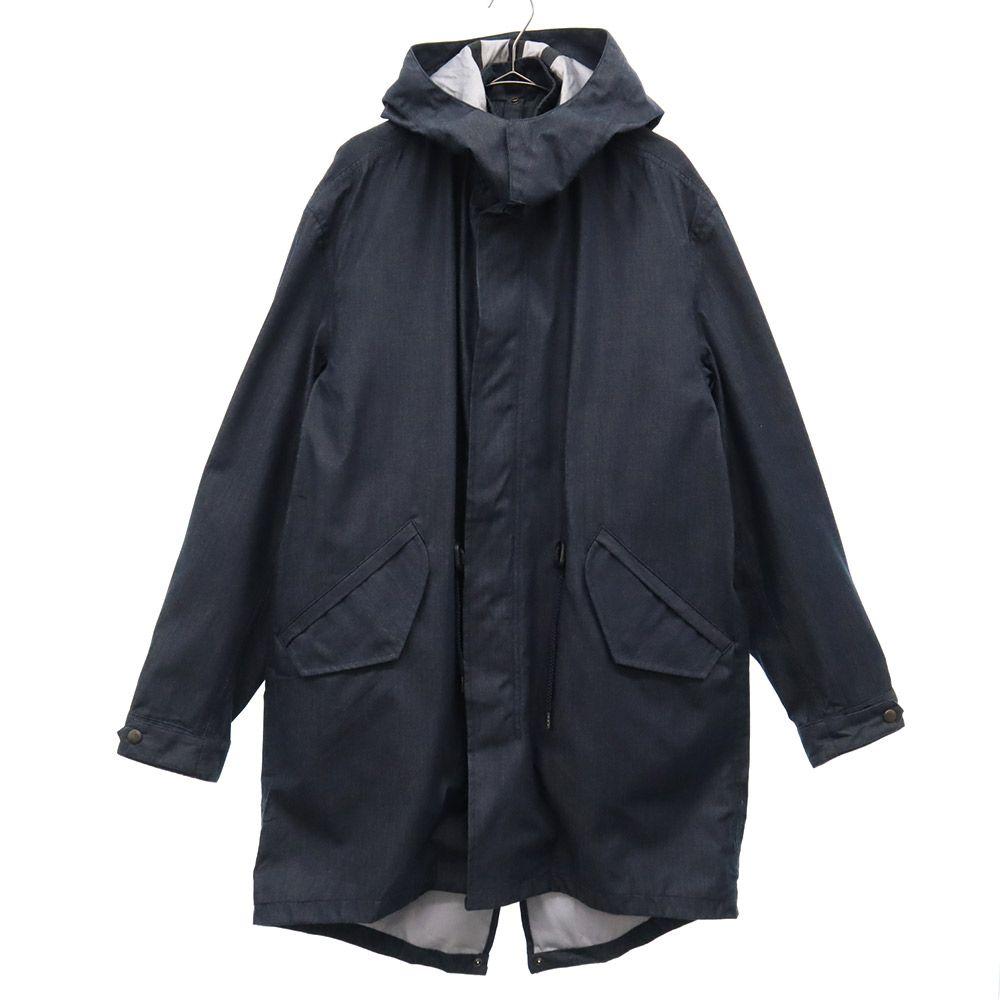 417EDIFICE Coat L Navy Hooded Men's Used