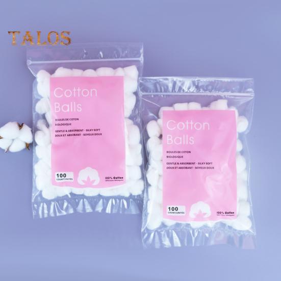 1/2/3/5 Bags Disposable Cotton Balls 100 Count Soft Water Absorbent Multi-functional Face Makeup Nail Polish Removal Cotton Ball Set