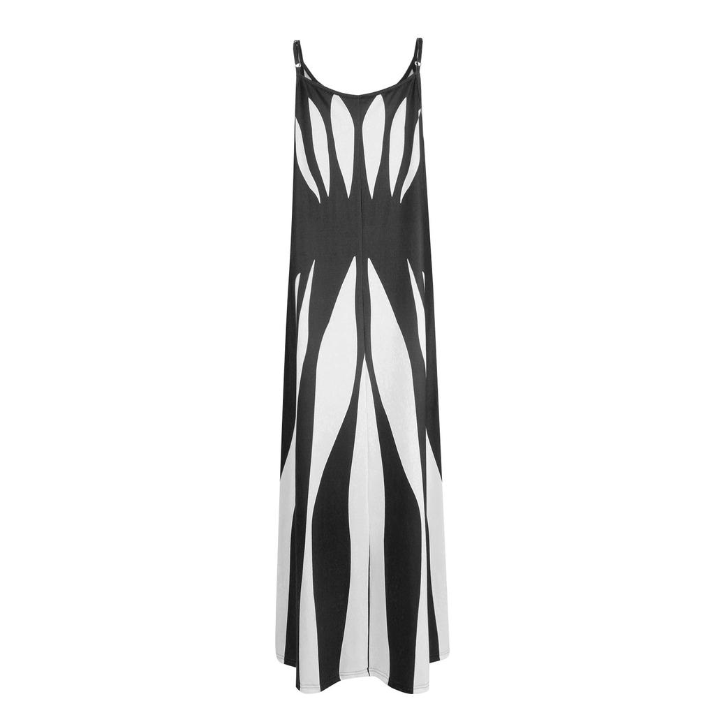 Women's Casual Dresses Summer Geometric Sling V-Neck Women's Dresses