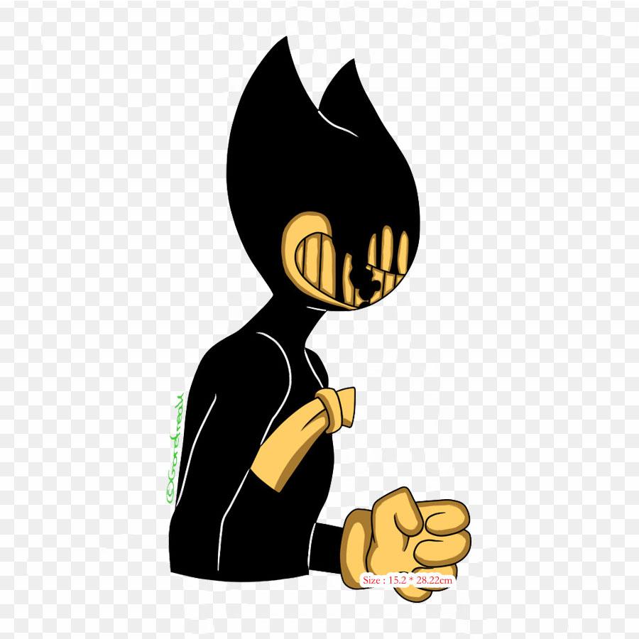 Cartoon Bendy And The Ink Machine Iron On Heat Transfer Printing Vinyl Patches Sticker for Clothes DIY Appliques Washable Patches