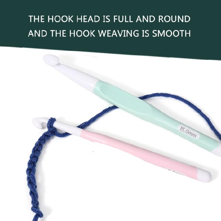 5 Pieces 8/10/12/15/20mm Crochet Hook Set Colourful Knitting Needle Ergonomical Crochet Needle Crochet Accessories