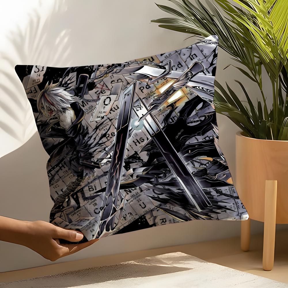 Fighting Anime Comics Tthe Qwaser Of Stigmata Linen Cushion Covers For Decorative Sofa Home Pillows Case Car Chair Pillows Cases