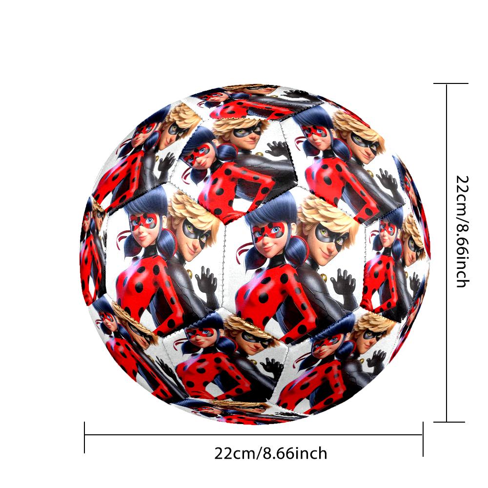 1pc Ladybug Pattern Football, Standard Size 5 Soccer Ball Stylish Sport Football for Competition Play and Training