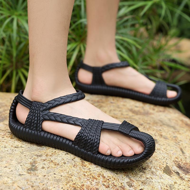 Men Summer Sandals Platform Shoes Soft EVA Light Weight Slip-on Style Boys Girls Street Beach Sandalias Couples Casual Flat Shoe