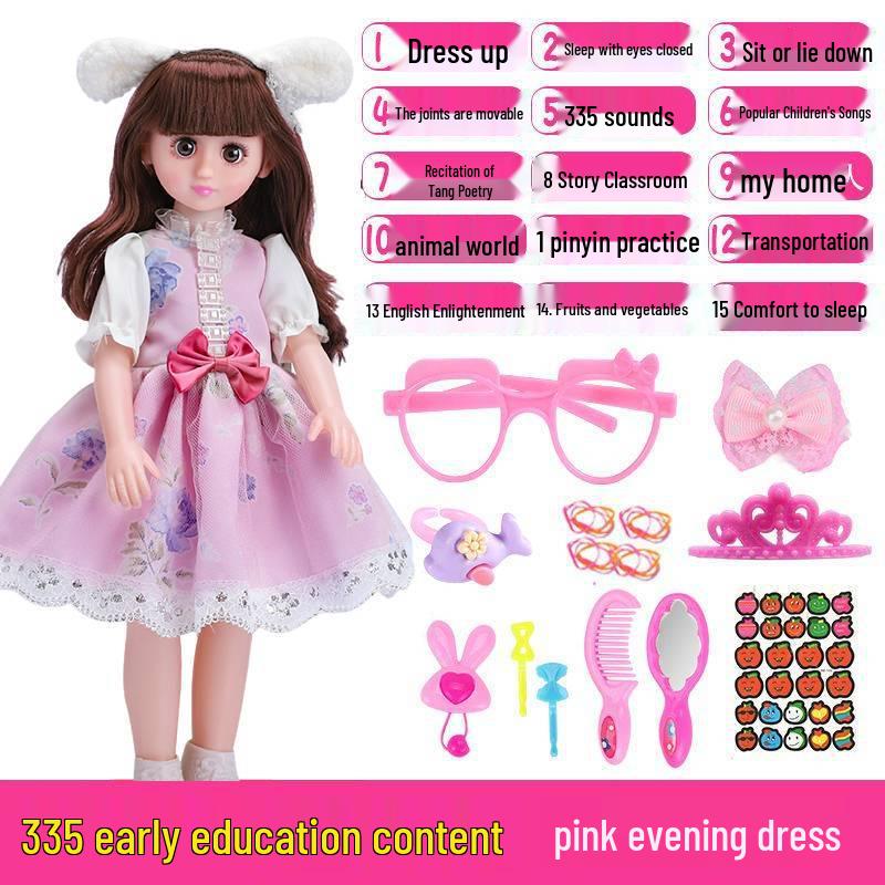 Interactive Smart Doll Set with Changeable Clothes - Princess Toy for Girls, Perfect Birthday Gift