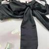 1 Set Women Bra Panties Thigh Ring Set Bow-knot Decor Sleeveless Backless Low-cut Pornographic Romantic Night Nightie Bra Briefs Set Wedding