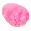 4 Stück Rosarot Eiförmige Entwirrbürste Heller Marmoreffekt Tragbarer Stylingkamm Haarbürste