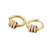 Minimalist Cold Pure Silver Small Hoop Earrings For Women Fashionable Ear Buckle Exquisite Studs Jewelry