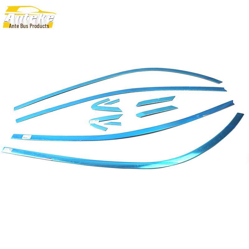 Surui Car Window Trim Stainless Steel Glass Anti-Scratch Bright Strip Exterior Accessories