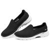 Skechers Go Walk 6 Sport Slip-On Shock Absorbing Durable Breathable Supportive Lightweight Rebound Low-Top Casual Shoes Women sneakers 124523-BKW