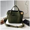 New versatile women's canvas tote bag large capacity shoulder portable environmentally friendly shopping bag leisure art canvas bag
