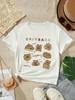 2025 Capybara Tshirt Kids Children TShirt capibara Cartoons Clothes Kid Girl Boy Capybaras T Shirt Baby Casual Top Clothes