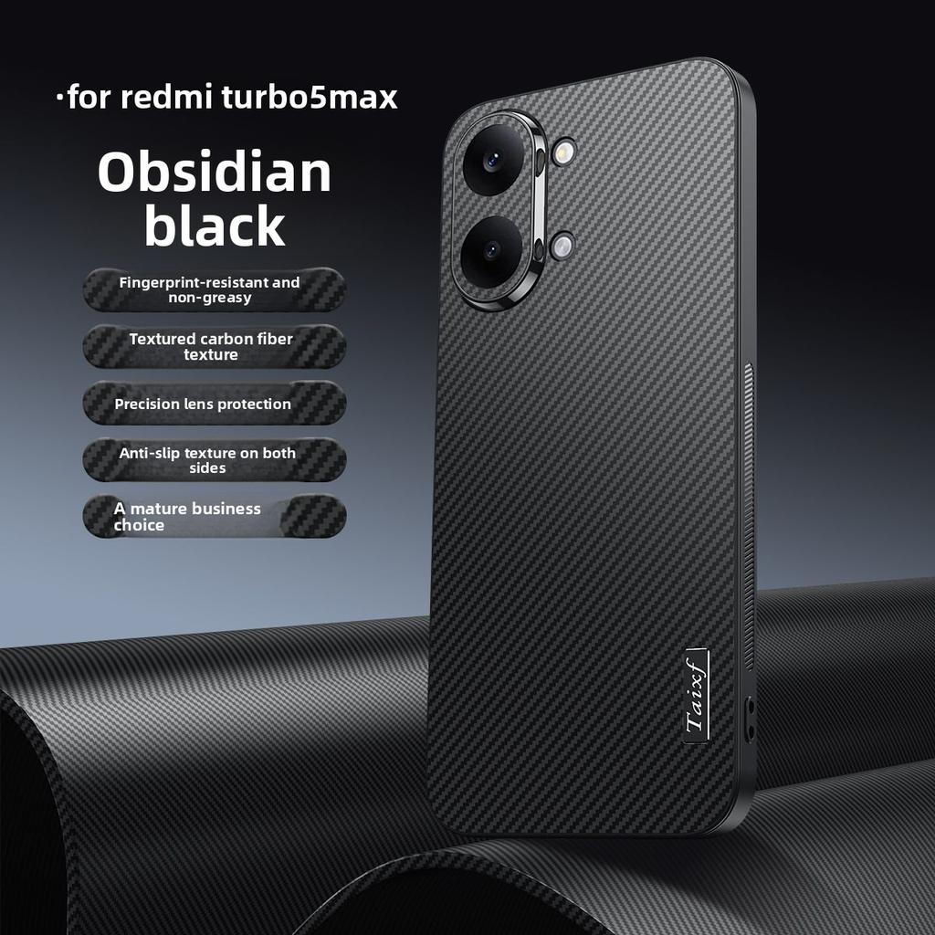 Geschäftliches Carbonfaser-Muster Hülle für Xiaomi POCO X8 Pro Max X8 F8 Ultra F8 Pro M8 Stoßfeste Linse Vollschutz Abdeckung