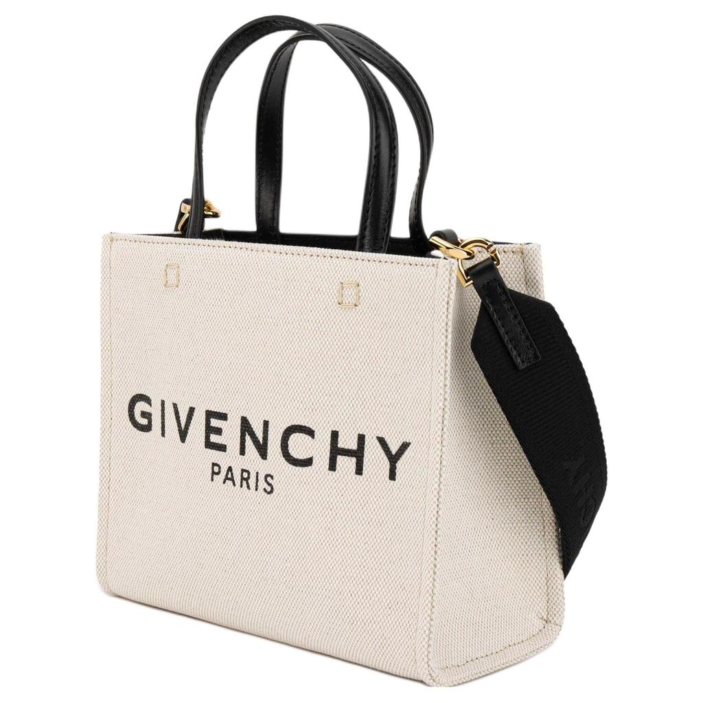 Givenchy G Tote Mini Shopping Bag Beige/Black Women Shoulder bags Cream BB50N0B1DR-255