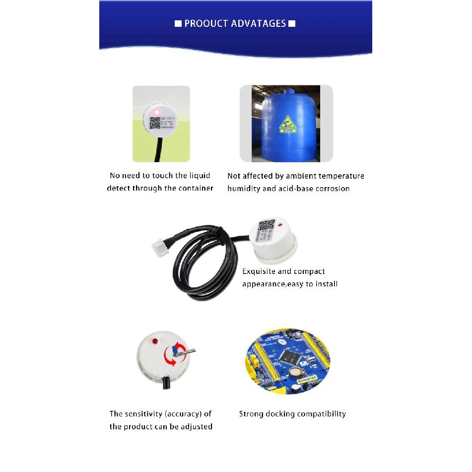 XKC-Y25 Non-Contact Liquid Level Sensor Tank Water Level Sensor Water Level Sensor Liquid Induction Switch