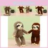 Charming Soft Sloth Stuffed Toy Keychain Ideal For Backpack Decoration Gifts