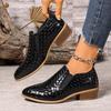 Retro Style Casual Foot Shoes Women's 2025 Spring and Autumn New Fashion Versatile Pointed Deep Mouth Thick Heel Shoes Women