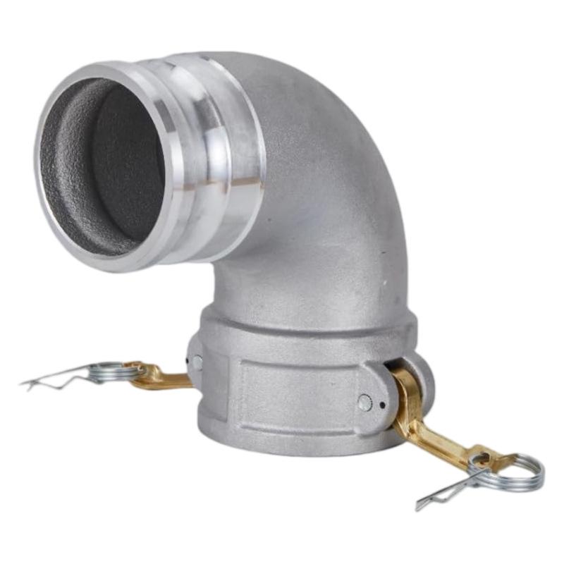 DA90-300 Aluminum Reducing Elbow Lever-Operated Cam Quick Coupling Pipe Fitting