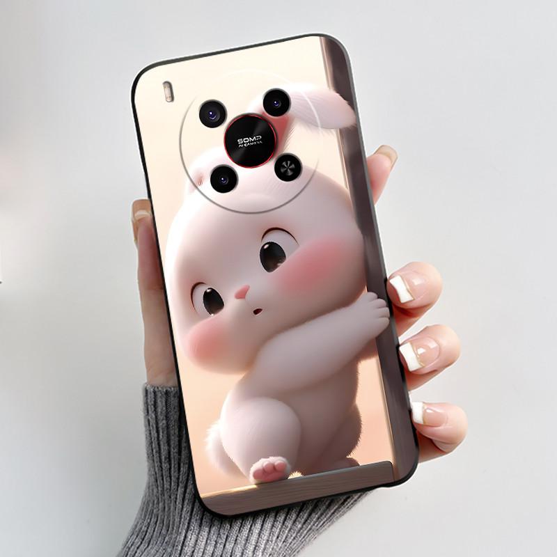 Cute Cartoon Case For ZTE Blade V70 MAX / ZTE Nubia V70 Max Printing Shell Protective Cover Soft Silicone Black Casing