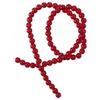 126 PCS Garnet Red Garnet Red Glass Crystal Beads Round Round Loose Beads Garnet Beads  Bracelet