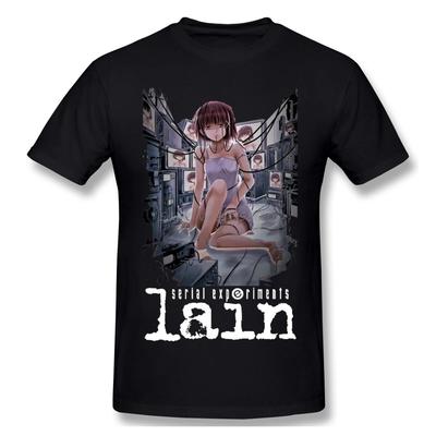 Weeb Girl Lain Iwakura Sci Fi Anime Japonês Experimentos em Série Lain Camiseta Camisetas Tamanho Grande Algodão Manga Curta Camiseta