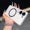 Magnetic Semi‑Transparent Matte Phone Case for Vivo Y29t 5G,Y29s 5G,Y04,Y04s Soft TPU Shockproof Cover