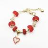 18K Gold-Plated Alloy Bracelet for Women - Charming Gold Flower Crystal Zircon Punk Valentine's Day Gift