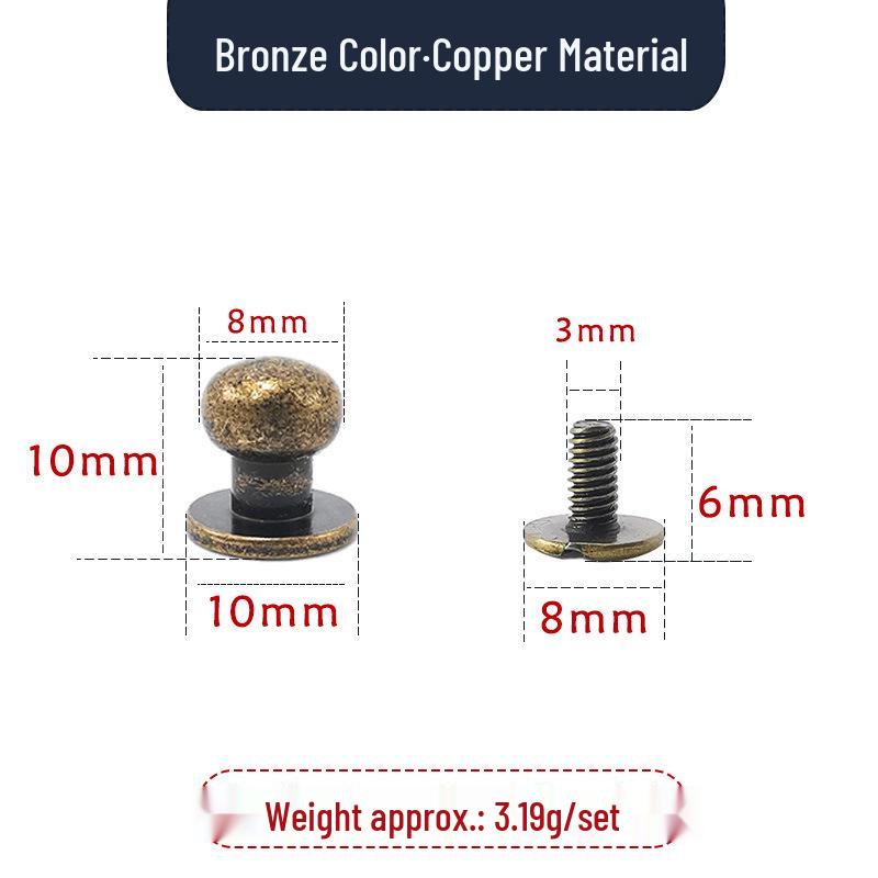Eco-Friendly Brass Monk Head Accessories: Pacifier Buckle, Car Parts, Phone Cases & Leather Goods