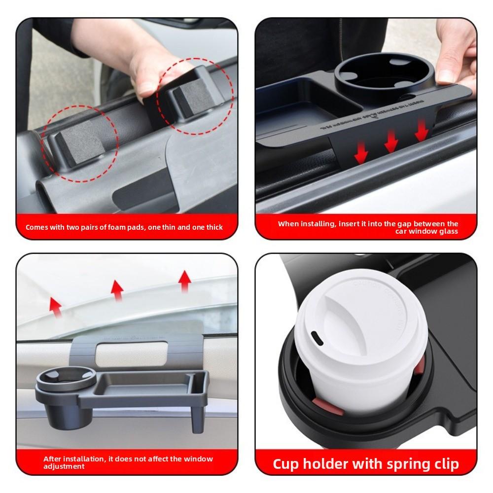 PP Car Door Cup Holder Black Door Side Phone Rack New Drink Bottle Holder  Car Interior