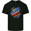 Torn DR Congo Flag Congolese Day Football Unisexs Light Cotton TShirt
