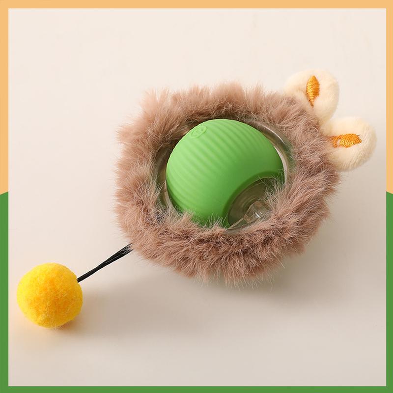 Smart Interactive Cat Toys Ball Fast Rolling in Pouch Hide and Seek Kitten Toy Motion Activated Interactive Cat Toy για εσωτερικούς χώρους