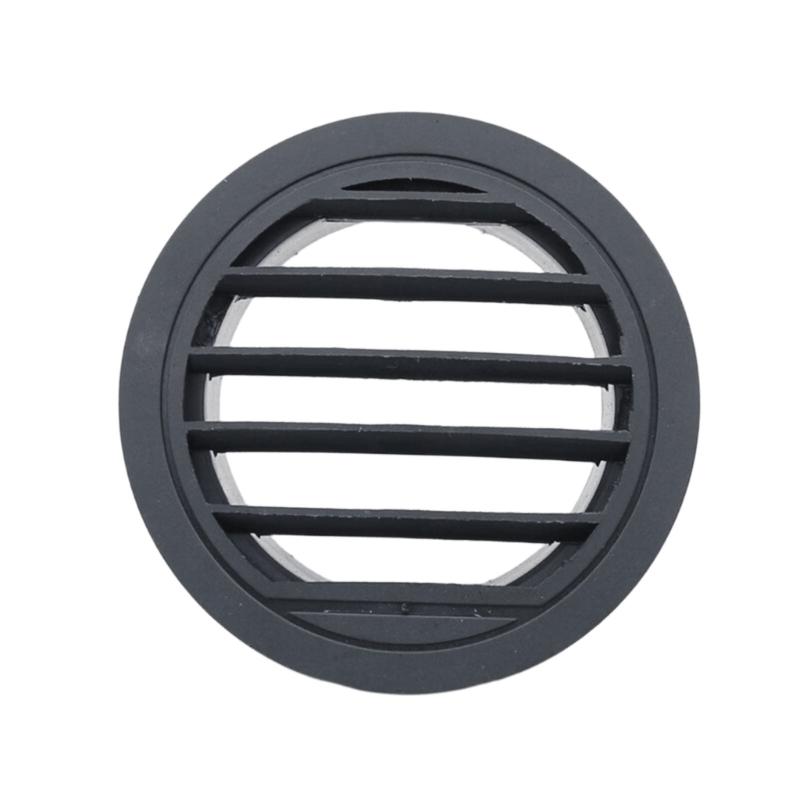 Round Heater Air Outlet Grille for Parking Heater Repair, Black Plastic Louvered Outlet Piece for Car Truck Use