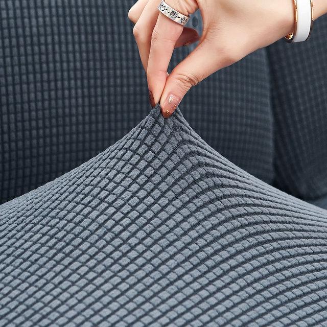 

М який плюшевий секційний кутовий диван Чохол для подушки дивана Спинка сидіння Матрац Захисний чохол Еластичний чохол для шезлонга 1pc backrest cover-S темно-сірий колір