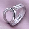 1/5pcs Silver Color Snake Beads Round Heart Stainless Steel Rings For Women Men Accessories Vintage Jewelry Finger Ring Anillos