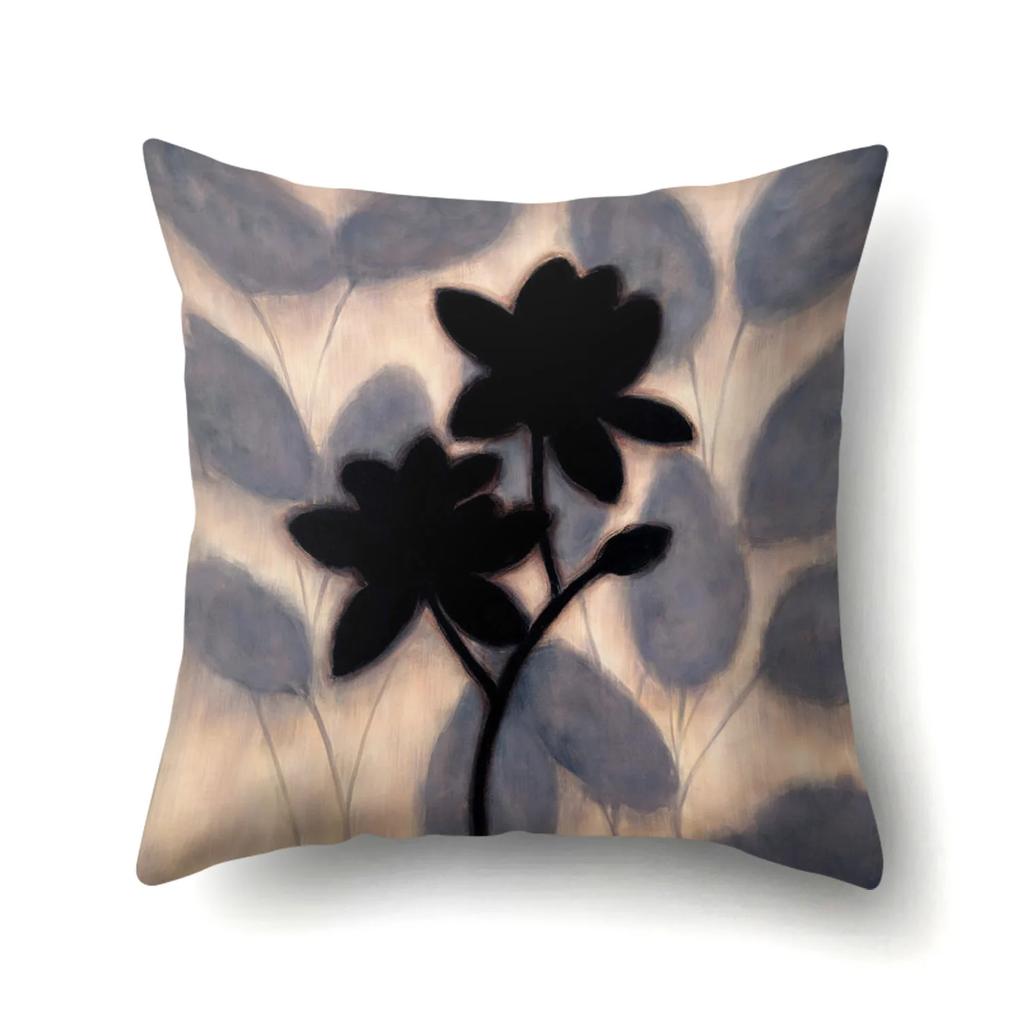 Home Decoration Living Room Sofa Pillowcase Garden  Oil Painting  Cushion Cover Polyester Pillow 45x45cm