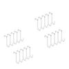 Door Hangers Hooks with Rubber Organizer Hooks for Living Room, Bathroom, Bedroom, Kitchen Hanging Clothes, Towels, Hats, Coats