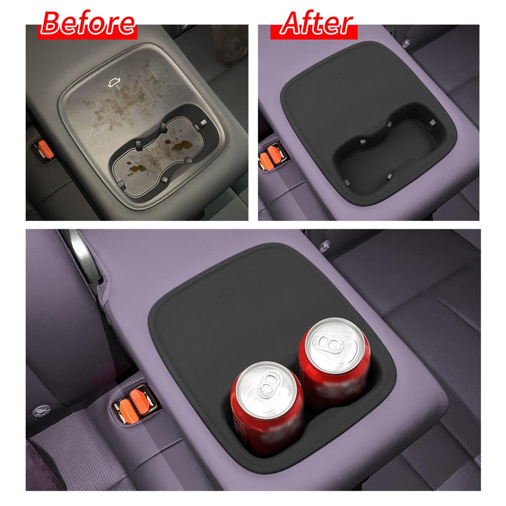 Car Water Cup Holder for Leapmotor B10/B01 2025 2026 The Second Row Drinks Cup Holder Armrest Storage Tray Accessories