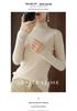 Women's Striped High-Neck Slim Fit Knit Sweater - 2025 Autumn/Winter Collection